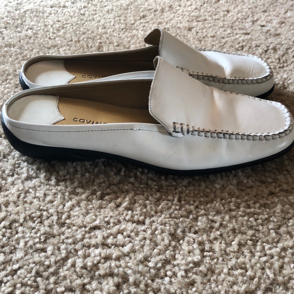 Spring Time White Covington Loafer Slides - image 6
